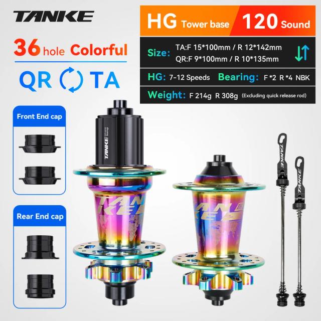 TANKE 120 Cliques Hub 6 Rolamento MTB Dianteiro Traseiro 32 Furos Freio a Disco 7-12 Velocidades
