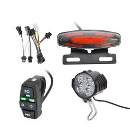 Bicicleta elétrica traseira Kit Luz Traseira, Luzes de advertência, LED Night Spotlight, Ciclismo Modificação Peças, 1 Conjunto - Image 1