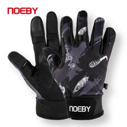 Noeby-luvas de pesca resistentes ao inverno para homens e mulheres, pesca, antiderrapante, tela deslizante, quente, pesca no gelo, caça - Image 1