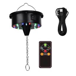 Luzes giratórias de motor de bola de discoteca de melhor qualidade com controle remoto, 18 LEDs para rotador de bola de espelho de 12 16 20 24 polegadas (bola não incluída) - Image 2