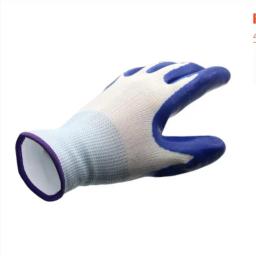 Luvas impermeáveis de jardinagem de nylon, Stab-Resistant, Látex de dupla camada revestido, Antiderrapante, Resistente ao desgaste, Manuseamento ao ar livre, 1 par - Image 5