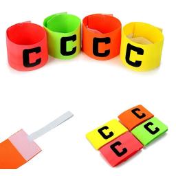 Braçadeiras do capitão ajustável, embrulho de pasta, C Word Mark, Jogo de futebol, adesivos mágicos, Futebol Suprimentos - Image 2