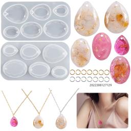 Cabochon gem jóias silicone molde oval lágrima para artesanato resina epóxi pingente brincos fazendo fundição diy artesanato molde - Image 1