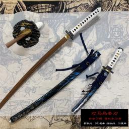 Conjunto de 2 espadas de treinamento samurai japonês katana e wakizashi, lâmina de madeira jacarandá/wengué, madeira dura sólida laccada saya, não afiada - Image 5