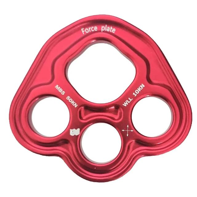 Placa de Ancoragem Multi Ponto em Alumínio Pata de Urso para Escalada - Suporta até 35KN para Esportes ao Ar Livre