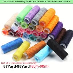 Kit de Costura com Suprimentos de Costura e Acessórios, 24 Linhas, Kit de Agulhas e Linhas, Produtos para Tecidos Pequenos, Basi, 67 Pcs, 128Pcs - Image 3