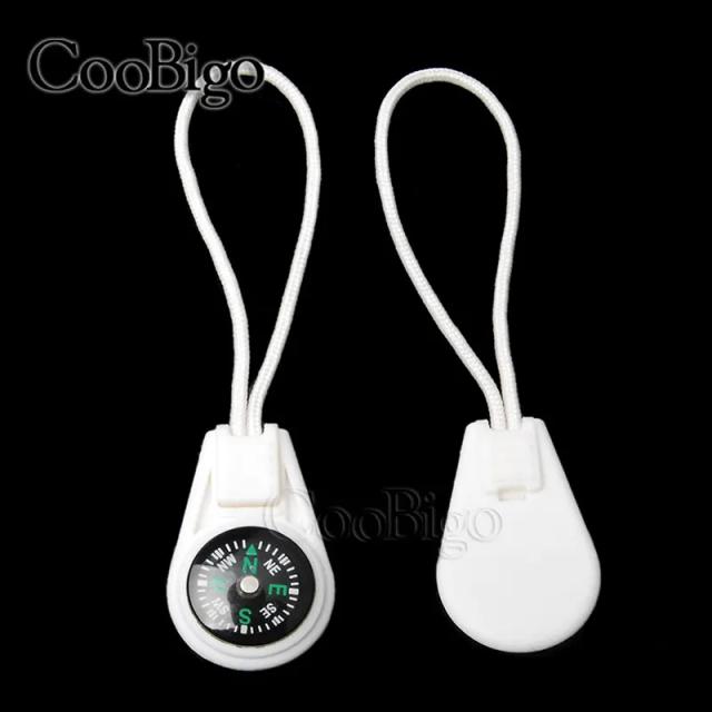Bússola de Sobrevivência Colorida: Chaveiro Compacto com Zíper para Acampamentos e Aventureiros