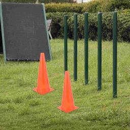 Cones de futebol do cone da segurança do equipamento de treinamento de futebol para o tráfego pequeno do Ldpe do obstáculo da estrada - Image 4