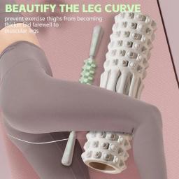 Rolo de massagem muscular de espuma, densidade, rolo de espuma para costas, alívio da dor nas costas, pernas musculares, braços, recuperação, yoga, fitness, treinamento - Image 3