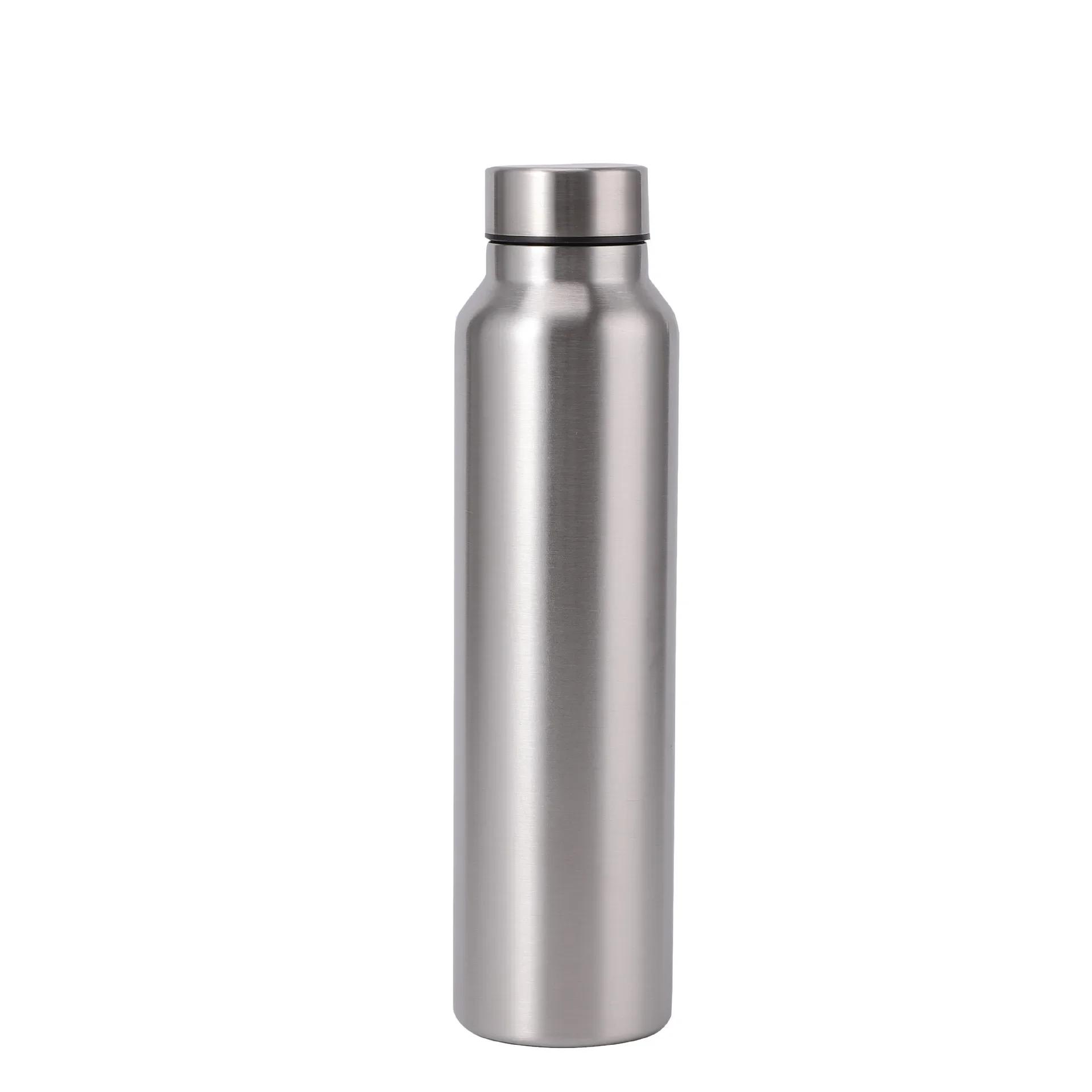 Garrafa De Água De Esportes De Aço Inoxidável, Copo De Água Robusto De Camada Única, Frasco De Metal, Copos Para Camping, Ginásio, 1000ml, Alta Qualidade - Image 1