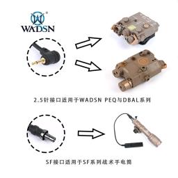 Wadsn tático peq 15 interruptor de luz laser botão duplo m300 m600 lanterna airsoft armas peças caber 20mm picatinny ferroviário - Image 4