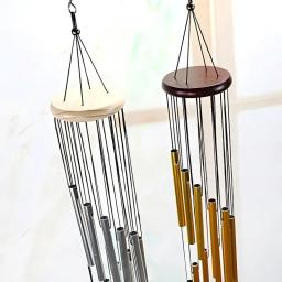 Carrilhão de vento musical, 12 tubos, sinos de vento, decoração, ouro/prata, para sala de estar, quarto, jantar, cafeteria, tubos de sinos de vento - Image 5