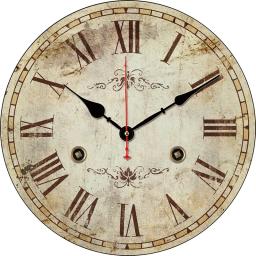 Relógio de parede Vintage Drab Shabby Relógios silenciosos redondos Carfts de parede, Art Decor for Home, Quarto, Sala de estar, Decoração de escritório - Image 1