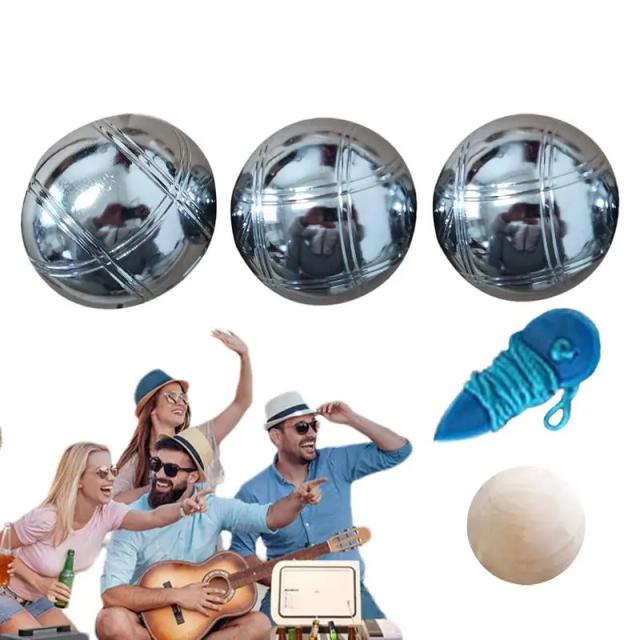 Bolas de Gravura Metálica Reflexiva para Petanca - Elegância e Facilidade para Piqueniques e Jogos ao Ar Livre