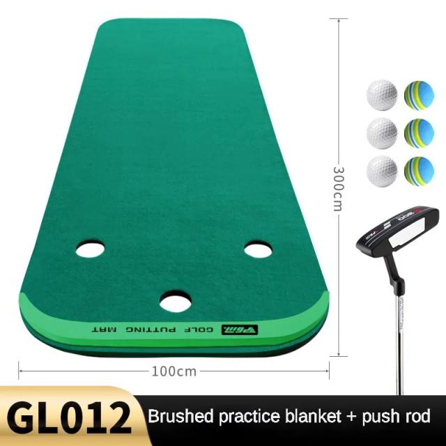 PGM Putting Green Indoor Golf Trainer Mini Esteira Prática 96x300cm