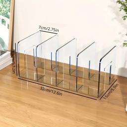 Clear Bag Storage Rack Divisor, Organizador de bolsa, Acrílico Partition Display, Gabinete transparente, Bags Storage Stand, 2Pcs - Image 6