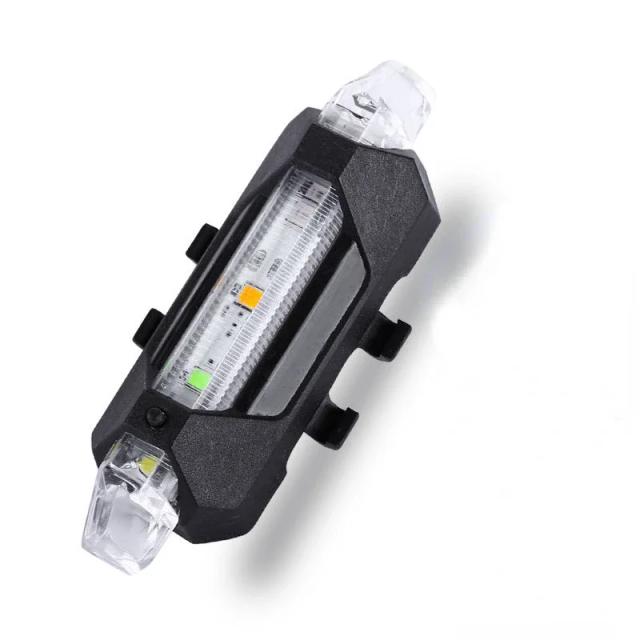 Conjunto de Luzes LED para Bicicleta, Impermeável e Recarregável, Farol e Lanterna de Alta Potência 15000LM com Zoom Ajustável