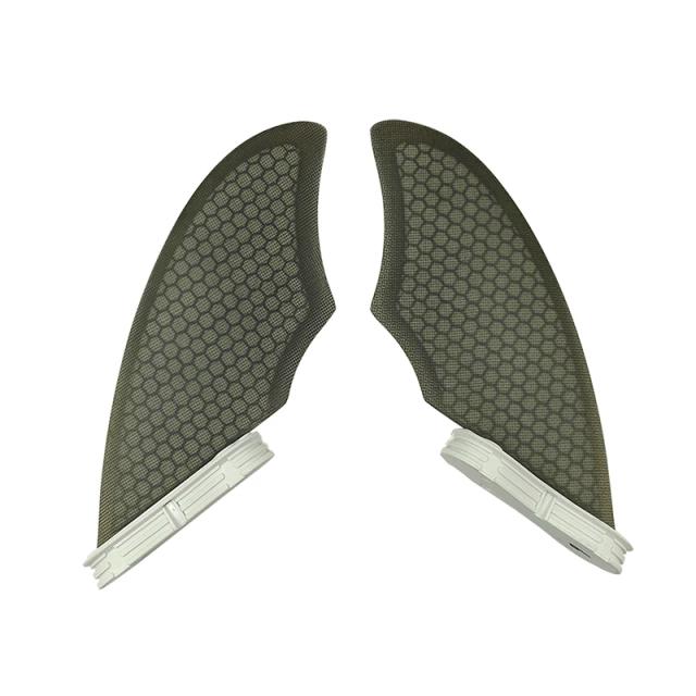 Fins UPSURF Twin Fins Keel Multicolor para Prancha de Surf - Honeycomb, Double Tabs e FCS