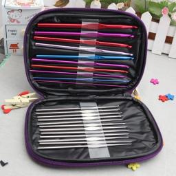 Agulhas de tricô para DIY Art Craft, vários tamanhos, cores aleatórias misturadas, tricô gancho, acessórios para ferramentas de costura, 100pcs - Image 2