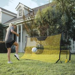 Rebounder de futebol portátil malha net desmontar esportes ao ar livre conjunto de auxílio à formação de futebol rebote net tranning equipamentos - Image 5