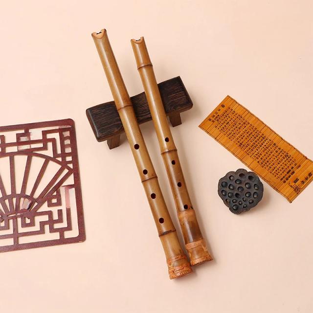 Flauta de Bambu para Adultos: Instrumento Tradicional Transversal com 5 Buracos e Som Doce