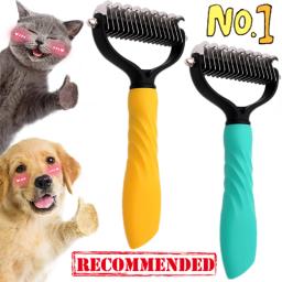 Pet Depilação Pente, Gato e Cão Escova, Cabelo Derramamento Pentes, Pele De Aparar, Escovas Dematting, Grooming Tool, Nova Chegada - Image 1