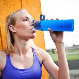Copo de água leve portátil, garrafa esportiva de silicone, reutilizável, dobrável, destacável com tubos de sucção, acessórios ao ar livre, 600ml - Image 4