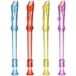 12 pçs gravador soprano para crianças instrumentos flautas brinquedos música 12 pçs gravadores musicais criança bebê - Image 1