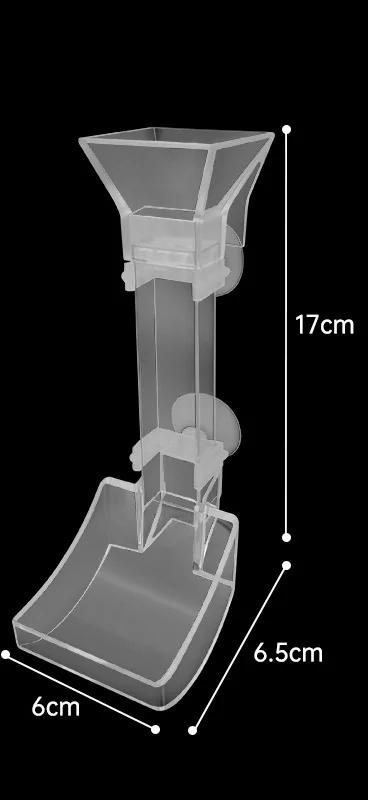 Tubo acrílico transparente do alimentador para o aquário, projeto anti-Tidy, apropriado para uma variedade de tanques de peixes - Image 1