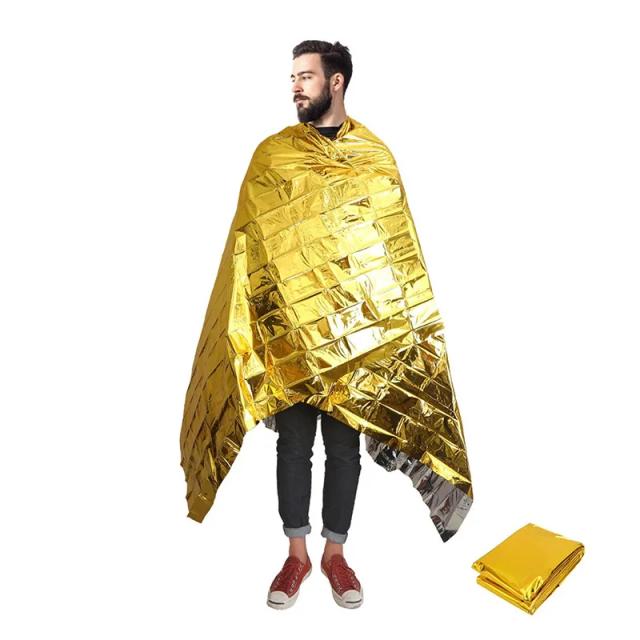Cobertor Térmico de Emergência: Ideal para Acampamentos, Caminhadas e Maratonas em Todos os Climas