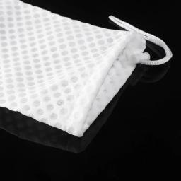 Aquário saco de filtro drawstring favo de mel sacos para bio bolas de carbono ativo forte filtragem peixe para tanque reutilizável filte - Image 3