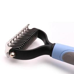 Pente de Depilação Dupla Face, Pet Knot Comb, Multi Funcional, Desbaste, Cabelo Liso, Casa, Gato e Cão, Produtos de Limpeza de Beleza - Image 6