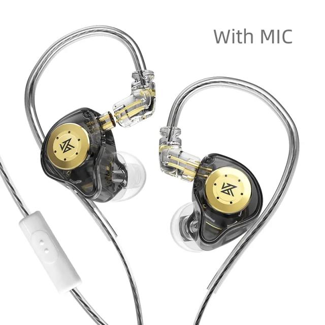 KZ EDX PRO Fones De Ouvido Dinâmicos Hi-Fi Baixo Earbuds No Ear Monitor Esporte