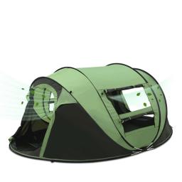3-4 barracas automáticas instantâneas à prova de vento à prova dwindproof água do curso das barracas 200*280*120cm da pessoa estalam acima barracas de acampamento grandes da barraca de praia - Image 1
