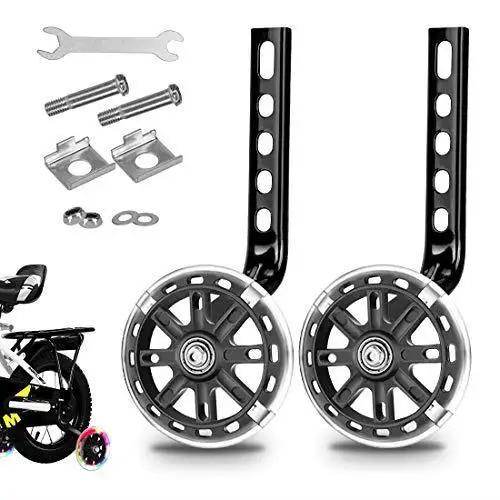 Rodas de Treinamento para Bicicleta Infantil 12-20" com Luzes LED