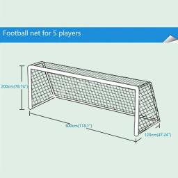 Rede de futebol de tamanho completo para poste de gol de futebol júnior treinamento esportivo 1.8m x 1.2m 3m x 2m rede de futebol - Image 3
