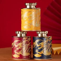 Latas seladas portáteis com cópia do dragão, Mini lata de chá, Caixa de embalagem doméstica, Vazio lata de armazenamento de papel de chá - Image 2