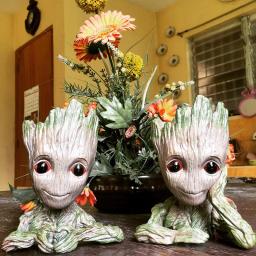 Figuras de Ação Anime para Decoração de Casa, Plantas Multifuncionais Vaso de Flores, Porta Caneta, Organizador De Armazenamento Criativo, Plantas Vasos, Personagem Groot - Image 6
