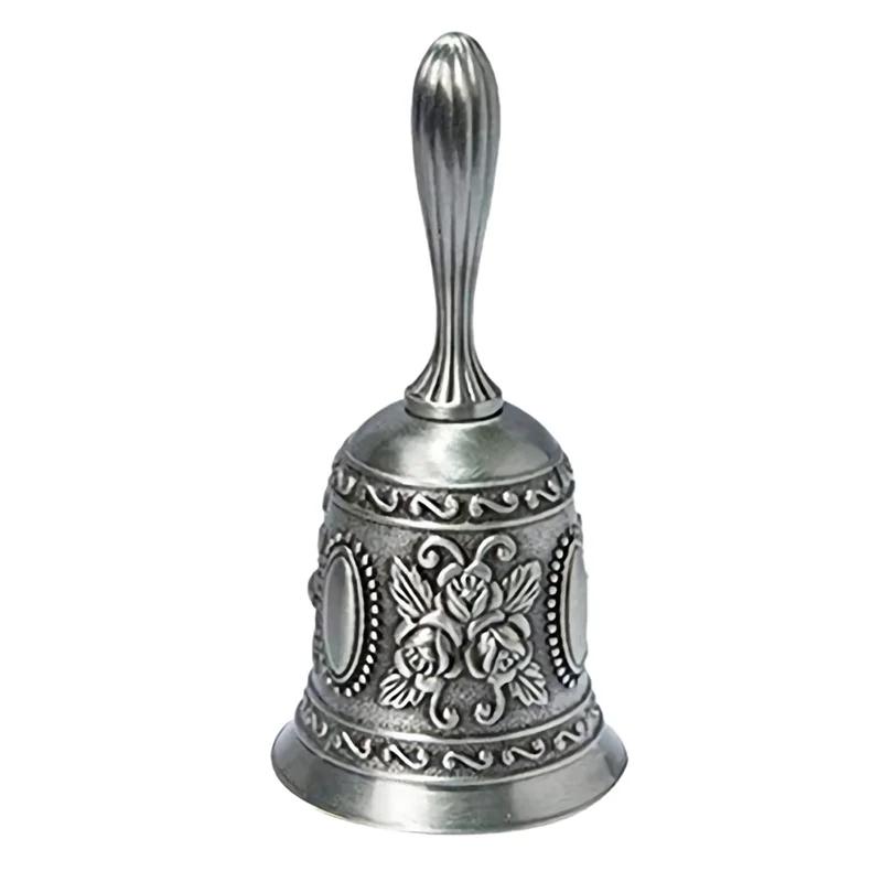 Metal Tone Hand Bell Alarme, Serviço de Mão, Chamada, Desktop, Chá, Jantar, Jogo, Natal - Image 1