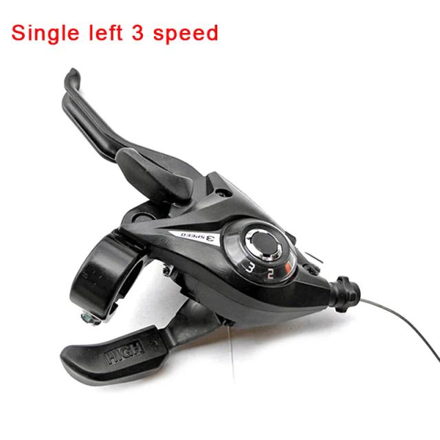 Derailleurs de Bicicleta 3x7 com 21 Velocidades e Alavancas de Freio para MTB e Trekking