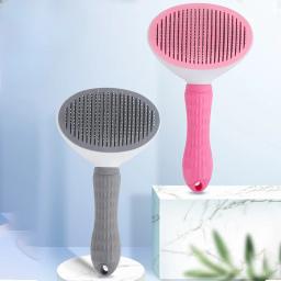 Pente automático da remoção do cabelo para o animal de estimação, Remoção do cabelo do clique, Pente do gato, Escova da beleza do cão - Image 1
