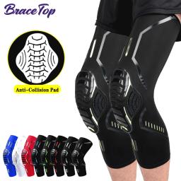BraceTop 1 par adulto joelheira bicicleta ciclismo proteção cotovelo basquete esportes joelheiras joelho perna cobre protetor anti-colisão - Image 1