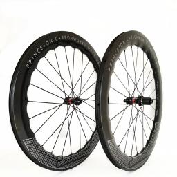 2025/6560 novo 700c conjunto de roda disco bicicleta estrada dt180hub princeton carbonworks rodas onda completa fibra carbono personalizáveis - Image 5