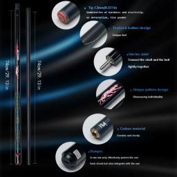 Bastão de Bilhar Carbono de Alta Densidade, Bastão de Piscina, Comprimento 148cm, Qualidade Premium, Tecnologia Avançada - Image 4