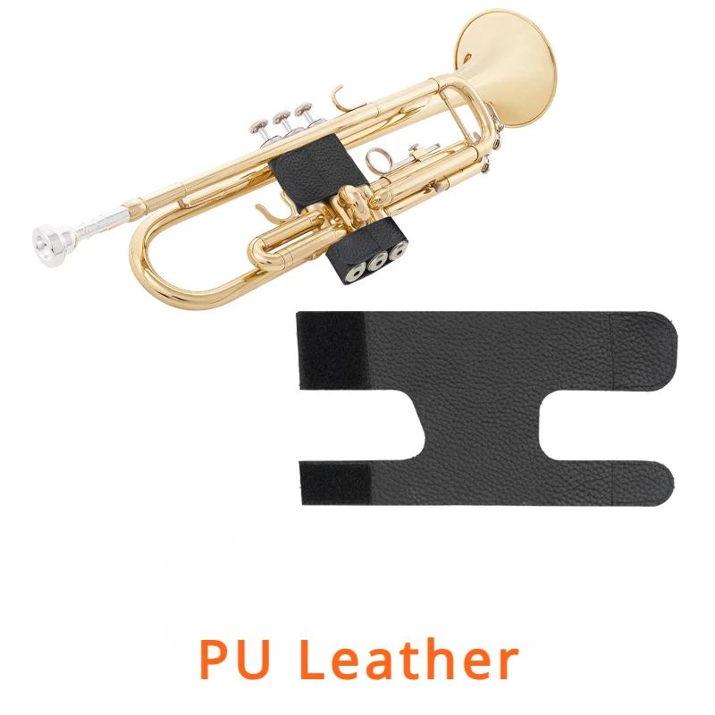 Universal couro macio Bb trompete mão guarda capa, Almofadas de proteção de pistão, Pré suor, guarda válvula de erosão - Image 1