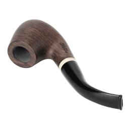 MUXIANG-Handmade Ébano Bent Stem Madeira para Fumar, Cachimbo, Filtro de Carvão Ativado, 10 Pipe Acessórios De Limpeza, - Image 3