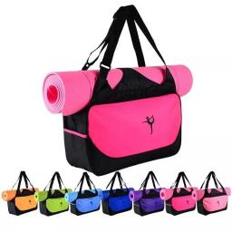 Saco de ginásio yoga esteira sacola sem yoga esteira transportadora à prova dwaterproof água esportes pilates ajustável fitness ombro sling sacos acessórios - Image 1