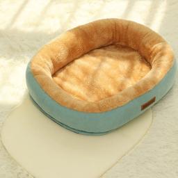 Kimpets cama do gato cama do cão de estimação canil non-slip inverno quente pequeno canil do cão dormir removido lavado macio filhote de cachorro almofada suprimentos do gato - Image 6