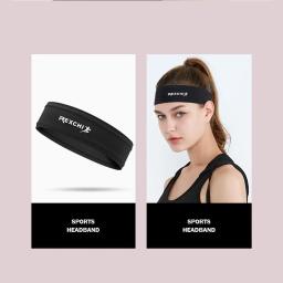 Gelo de seda esportes bandana suor-absorvente anti-deslizamento sweatband ginásio headscarf ciclismo treino faixas de cabelo - Image 5