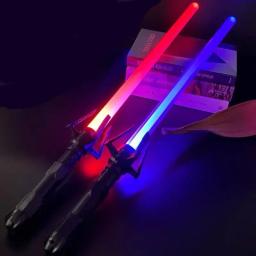 Nova espada laser quente brinquedo estrela luz espada luminosa haste fluorescente haste laser espada das crianças brinquedo presente de guerra brinquedos ao ar livre escaláveis - Image 3